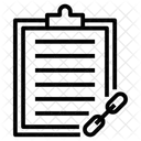 File Link Chain Link File Connection Icon