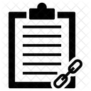 File Link Chain Link File Connection Icon