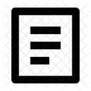 File List List Text Icon