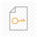File Key Lock Icon