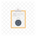 Clipboard File Lock Icon