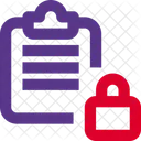 File Lock Clipboard Lock Lock Icon