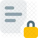 File Lock Lock File Security Icon