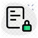 File Lock Lock File Security Icon