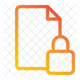 Free File Lock Icon of Gradient style - Available in SVG, PNG, EPS, AI ...