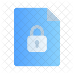 File Lock Icon - Download in Gradient Style