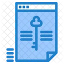 File Lock Secure File Data Icon