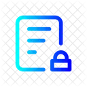 File Lock Alt  Icon