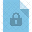 File Lock B File Document Icon