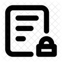 File Lock  Symbol