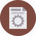 File Management Cog Wheel Icon