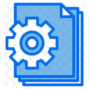 Gear Files Document Icon