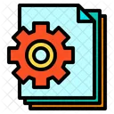 Gear Files Document Icon