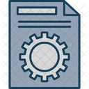 File Management Cog Wheel Icon