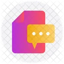 Message File Chat Icon
