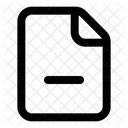 File-minus  Icon