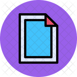 File Outline Icon - Download in Rounded Style