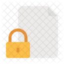 File Padlock Encryption Encrypted Data Icône
