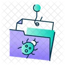 File Phishing Folder Phishing Data Phishing Icon