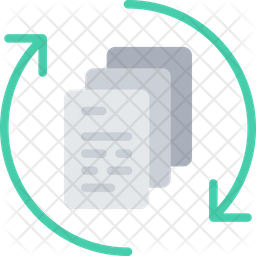 File Processing Icon - Download in Flat Style