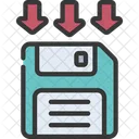 File Saving Floppy Storage Icon