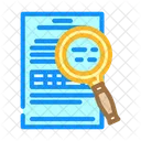 Document Searchmagnifying Glass Icon