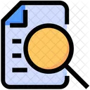 Document Search Magnify Glass Icon