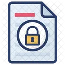 Document Security File Security Secured Document Icon