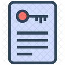 Seo Document Key Icon