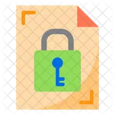 Key Lock Document Icon