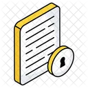 File Security File Protection Secure Document Icon