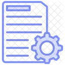 File Setting Duotone Line Icon Icon