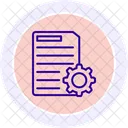 File Setting Line Icon Icon