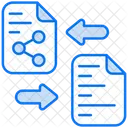 File Sharing File Data Transfer Icon