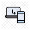 파일 공유 데이터 전송 노트북 아이콘