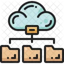File Sharing Cloud Computing Hosting Icon