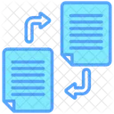File Sharing File Data Transfer Icon