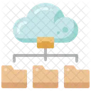 File Sharing Cloud Computing Hosting Icon