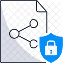 File Sharing Security Encryption Privacy Icon