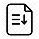 File Sort File Document Icon