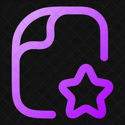 File Star  Icon