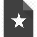 File Star Black File Document Icon