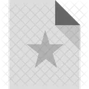 File Star Grey File Document Icon