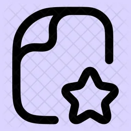 File Star  Icon