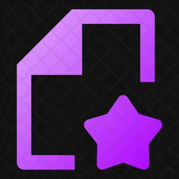 File Star  Icon