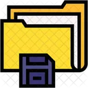 File Storage Data Storage Files And Folders Icon