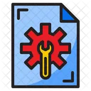 File Support Gear Icon