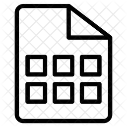File Table  Icon