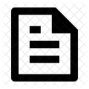 File Text  Icon