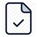 File Tick  Icon